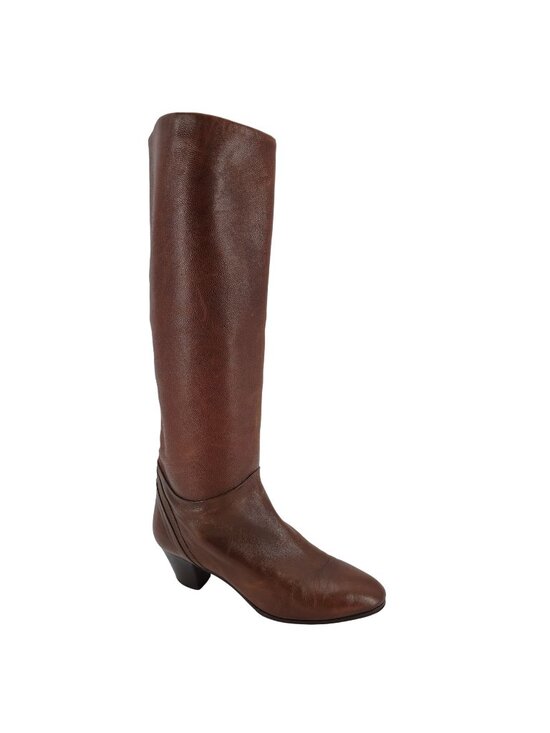 Bally Shoes - Vintage Italian Calfskin Bally Womens Size 7.5M Brown Soft Leather Luxury Boots